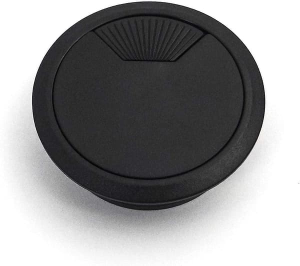 5 x Kabelgennemføring Sort Kabelpassage Diameter 60 mm