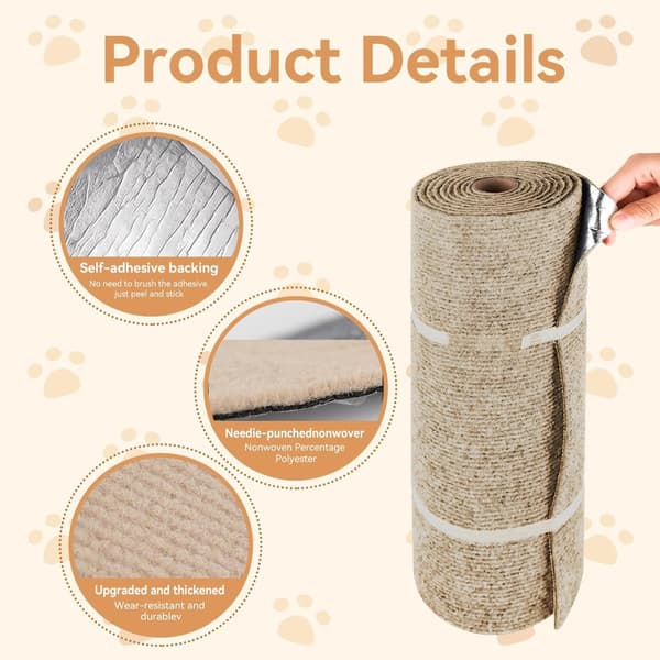 Klorebrett - 40 x 200 cm - Klorematte for katter - Kattleke - Anti