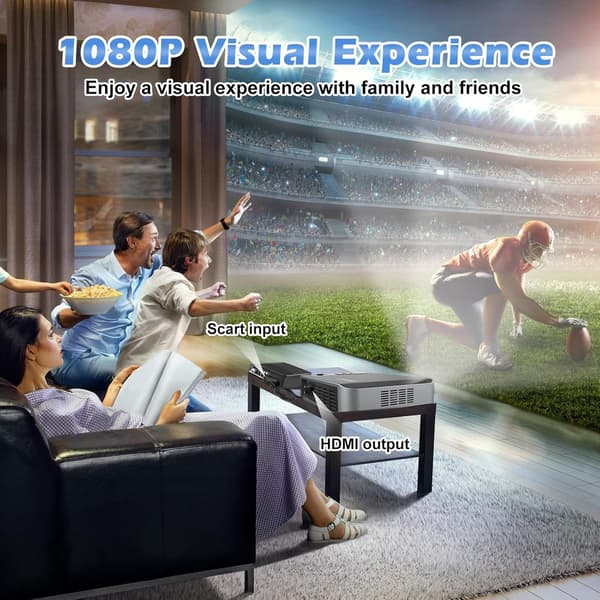 SCART–HDMI-sovitin – virtajohdolla – Plug & Play -muunnin – Full HD 1080P/720P