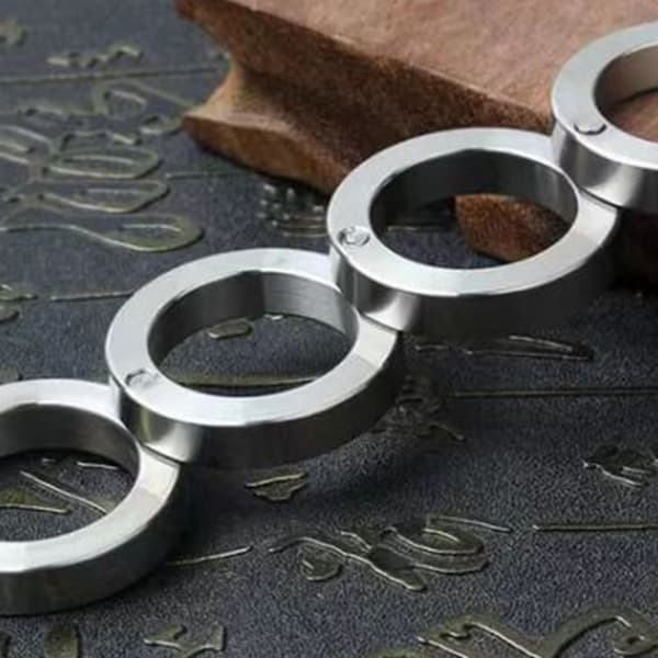 2/4 ST Vikbar Fire-Finger Lås Ring 2 ST 2 ST 2PCS 2PCS