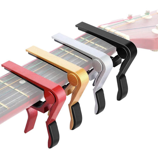 4-delad Gitarr Capo - Universal Capo - Capo Gitarrklämma - Aluminiummetall