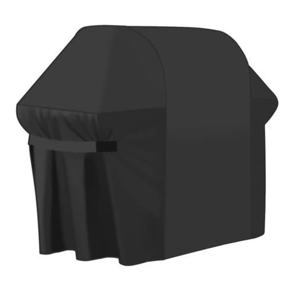 Grillovertræk Universal Polyester PVC-belagt UV- og Regnbeskyttelse til Kul- og Gasgrill Sort 147 x 75 x 131 cm