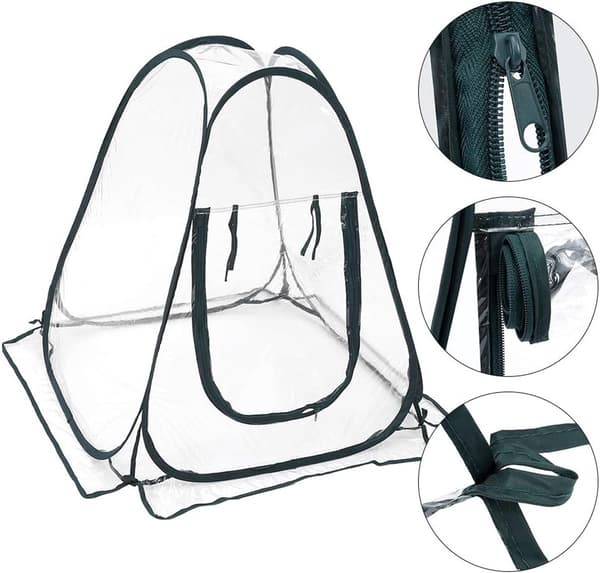 Mini vanntett dyrkingstelt for potteplanter - lite drivhus - transparent PVC-drivhus