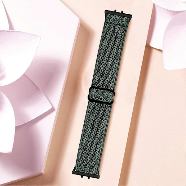 Vævet Armbånd i Elastisk Materiale til Samsung Galaxy Fit3 SM-R390, Sort Kobling Style H