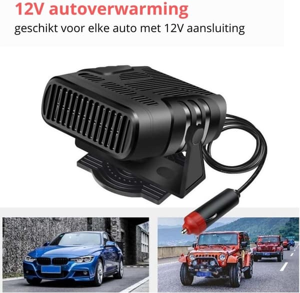 Hoobi® Bilvarmer - Bildefroster - Vindusvarmer - Bilvarmer - Slitesterk design