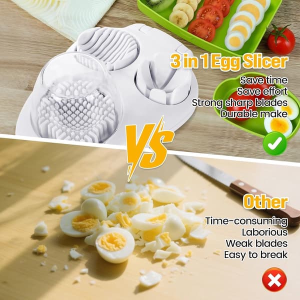 Eggdeler - Multifunksjonell Eggdeler - 3-posisjons Eggdeler - Tåler Oppvaskmaskin