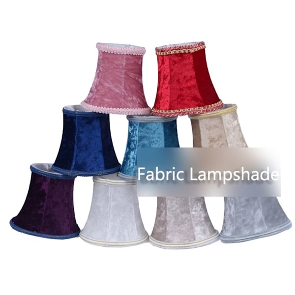 Lamptyg Klämma Tyg Lampskärm VIT white