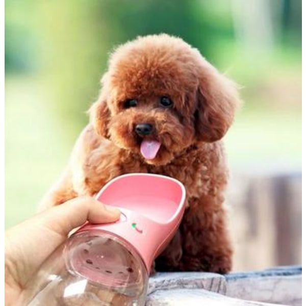 Vattenflaska för Hund / Hundflaska 350ml - Vit white