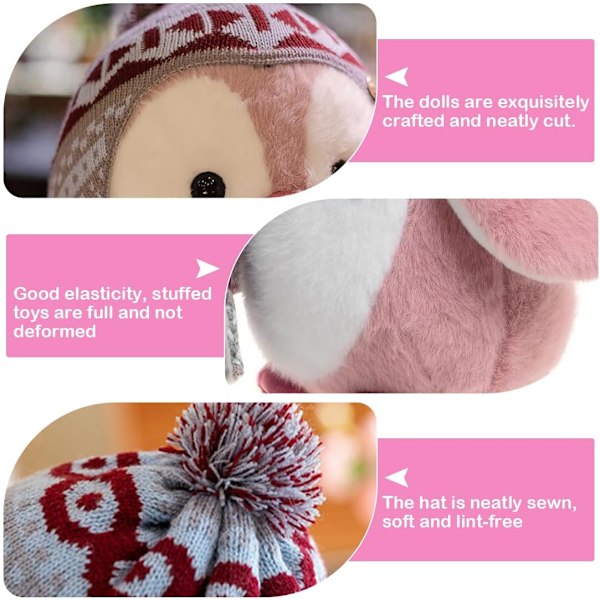 Plushdyr, pingvin, myk, bamse, kosebamse, squishmallow, pingvin, myk for barn (rosa 20 cm) ROSA