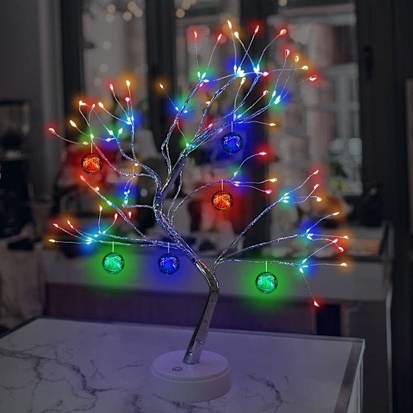 Flerfarget LED-trelys med fjernkontroll, 108 justerbare innendørs-julelys for f Material: Polyester Material: Polyester
