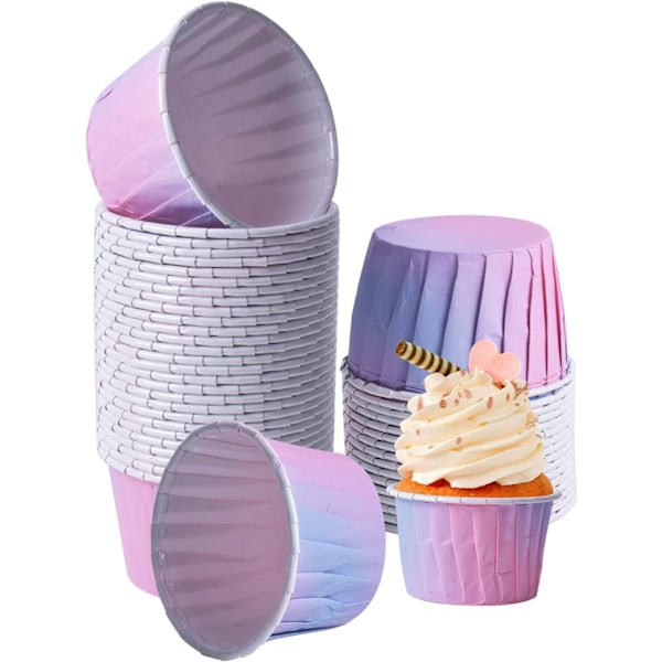 100 st Pappersmuffinsformar, Cupcakeformar, Kartongmuffinsformar