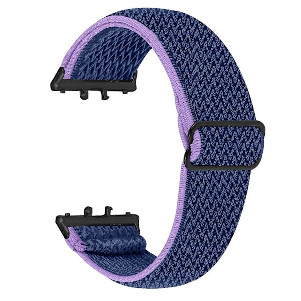 Vävt Armband i Elastiskt Material för Samsung Galaxy Fit3 SM-R390, Svart Koppling Style L