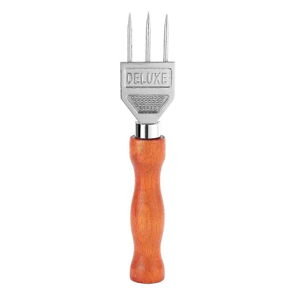 Ice Pick - Robust Ice Pick with Solid Wood Handle, 304 Stainless Steel, Three-Pronged Ice Crusher