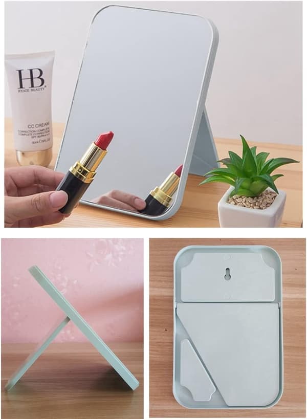 Mirror Super HD Table Mirror Foldable Stand Designed Makeup Mirror Hands-Free/Handheld Mirror