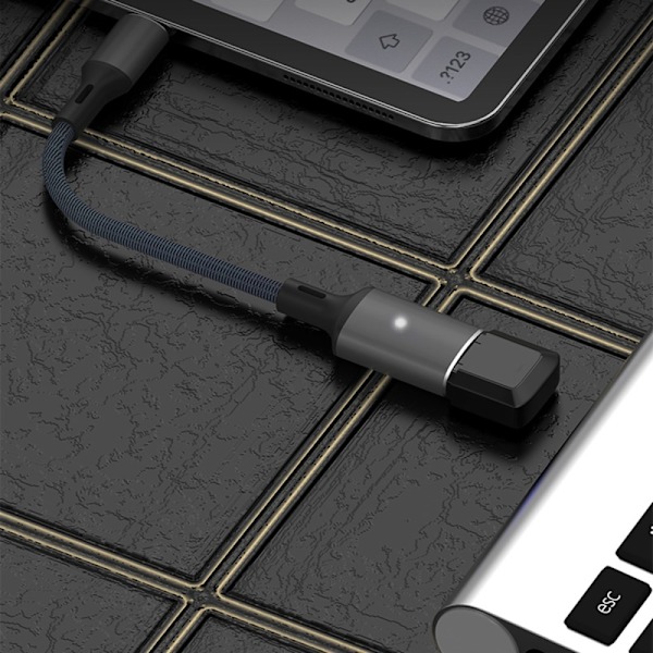 Lightning til USB-A Kabeladapter Sort