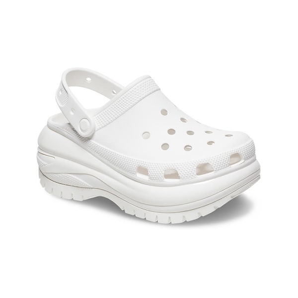 Crocs Classic Mega Crush Clog Kvindersko Hvide Sandaler Hvid white M6W8/38-39