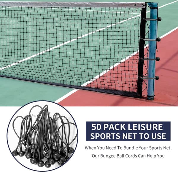 50 stk. - 6 \" - Elastisk reb - Elastisk snor - Spændelastik - tensionssnor - kugle-bungee-snore