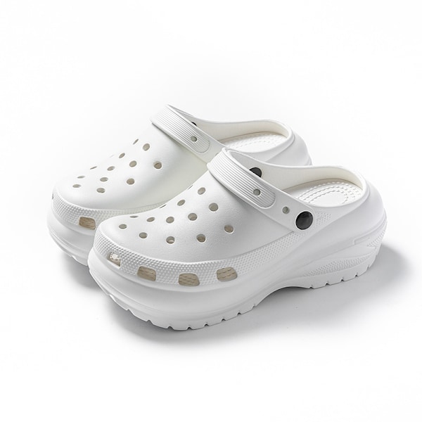 Crocs Classic Mega Crush Clog Kvindersko Hvide Sandaler Hvid white M4W6/36