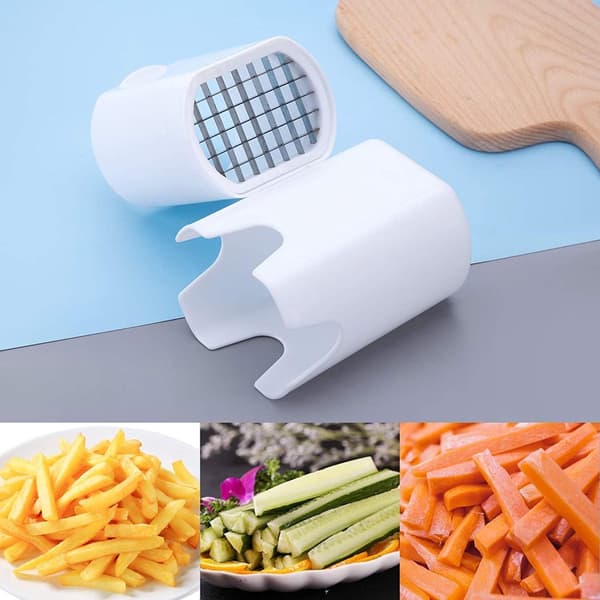Pommes Frites Kutter - Rask Grønnsakskutter Manuell H& - 13,5 x 9,4 x 7,6 cm