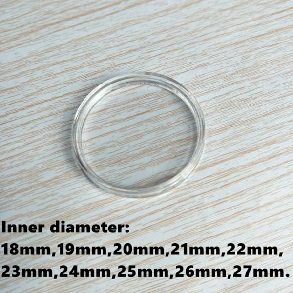 100 stk. Møntæske Møntbeskyttelsesæske 25MM 25mm