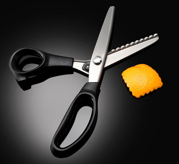 (5mm Arch) Fabric Pinking Shears, Pinking Scissors and Wavy Scissors for Dressmaking