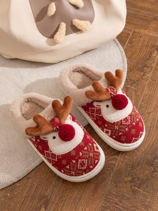 Tofflor - Tofflor - Jul - Julklapp - Halkfria - Halkfri sula - med plyschfoder