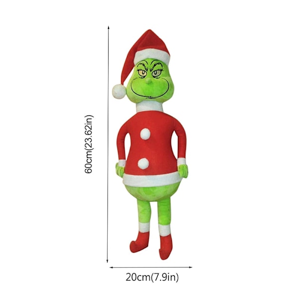 Grinch Joulukoriste Realistinen Animoidu Grinch Elävä Joululoma Lahja Koti Huoneen Koriste Lapsen Lahja Nuken Deep Sapphire