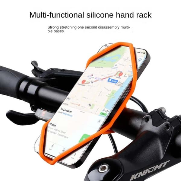 Pyöräpuhelinpidike GPS-klipsi MUSTA Black