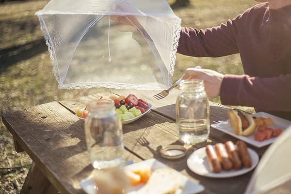 1 Styck Mesh Mat Skyddstält Utomhus - Vikbart Paraplytält