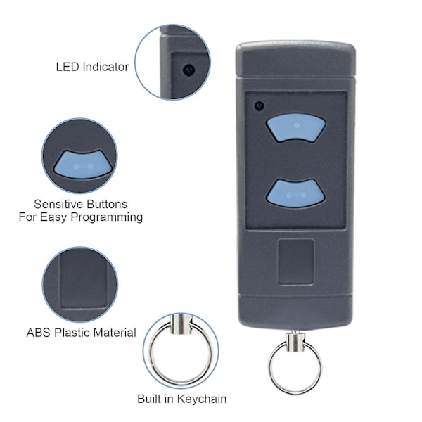 Garasjeportåpner Fjernkontroll Erstatning for HORMANN HSE2-868 HSM4-868 HS4-868