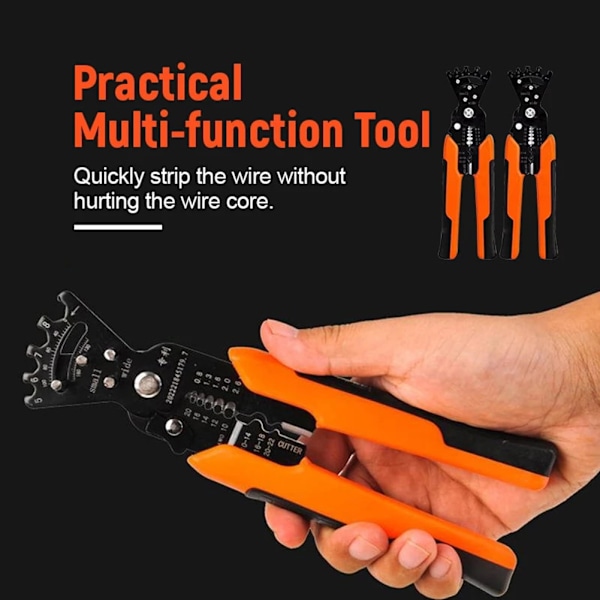 Professional 5-in-1 Combination Pliers with Wire Stripping Pliers, Wire Cutting Pliers, Wire Crimping Pliers, Multi, Combination Wrench, Multi-Tool