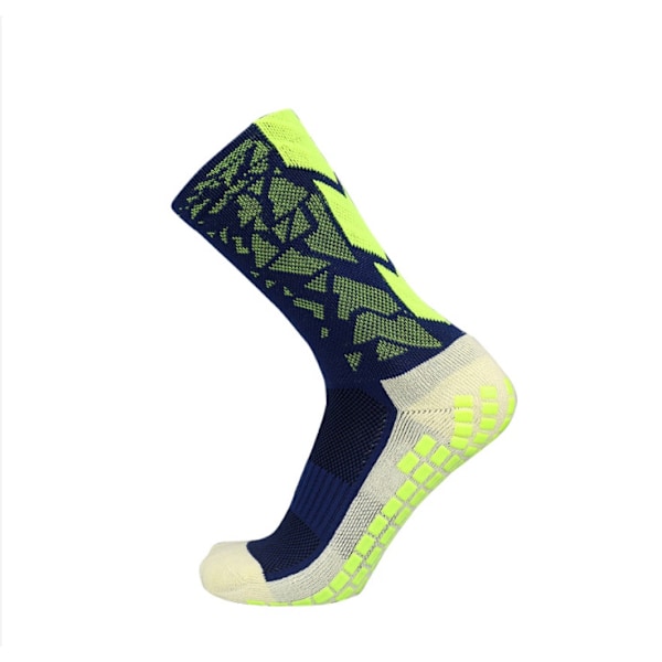 Prikkede skridsikre professionelle sportsstrømper løbestrømper åndbare maraton skridsikre mellemhøje sportsstrømper svedabsorberende tryk 1 stk 1pcs One Size