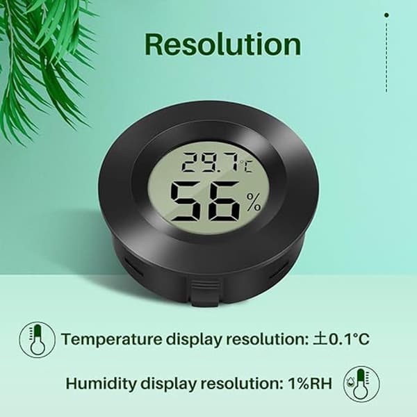 Professionelt termometer - hygrometer - mini - inkl. batterier - indendørs hygrometer