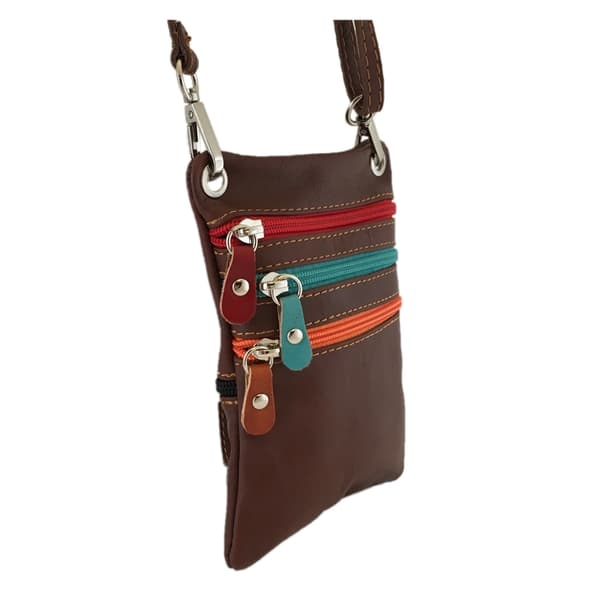 Skuldertaske i kalveskind Sort Black one size