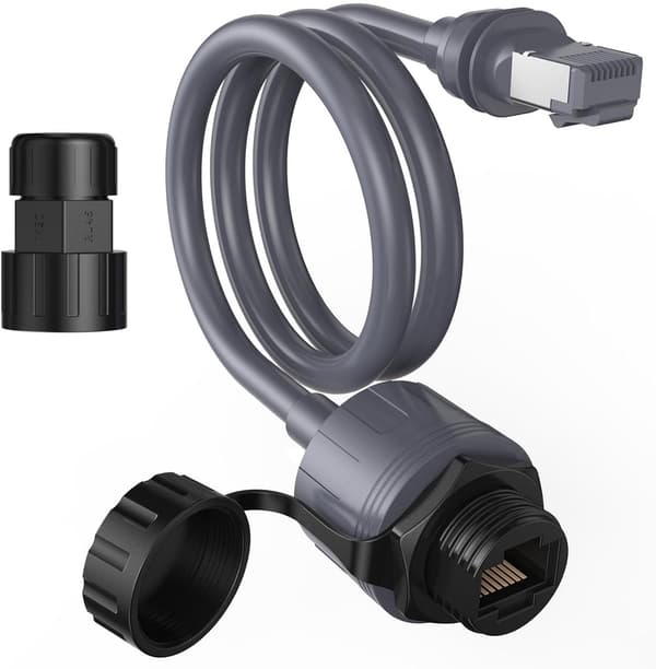 Ethernet-adapter egnet for Starlink Gen 3 & Mini - m/ 0,5 m vanntett kabelforlengelse