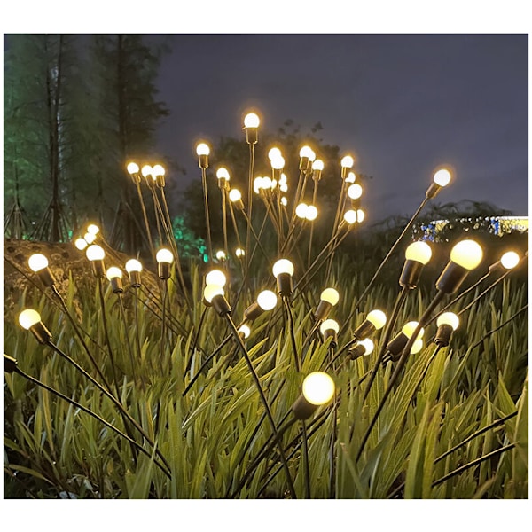 Vedenpitävä Firefly Solar LED -valo ulkokäyttöön puutarhakoristeeksi