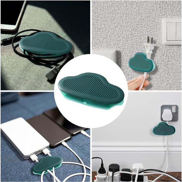 Kabelclips - 8 stk. - Ledningsorganisator - Kabelholder - Kabelstyring - Kabelbindere