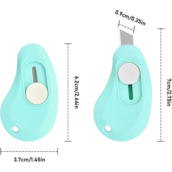 3 stk. plastbrevåpnere, effektiv mini-kutter med S, ZQKLA