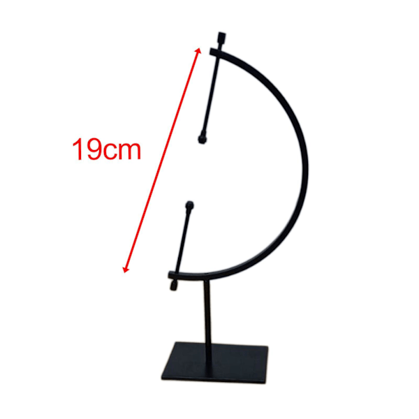 1/2/3/5 Sfärhållare Displayställ Ornament Glasbollshållare Svart L Black L 1Set