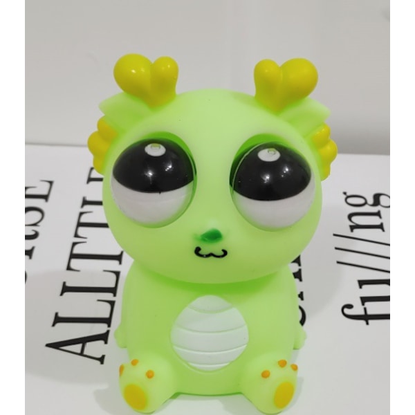 Stress Relief Leksak med Klämfunktion Ögon Pop Up Drake Rolig Ögonboll Exploderande Leksak Pop Up Ögon Leksak, Perfekt Present för Alla Tillfällen Light Green