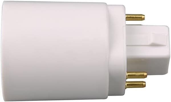 GX24Q LED-lampeadapter til 4-benet E27-fatning (2 stk)