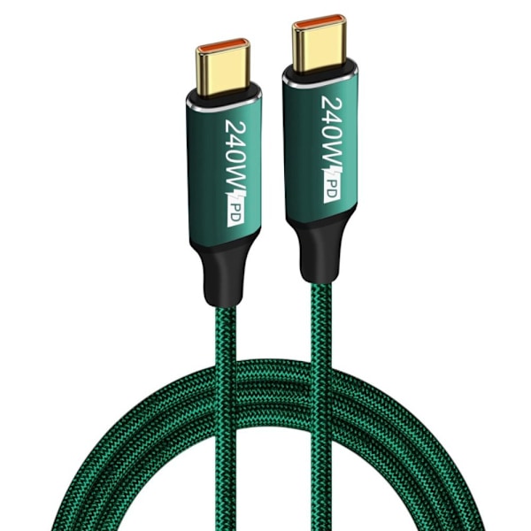 USB C Hurtigladekabel Type-C Datakabel GRØNN 1M Grønn Green 1m