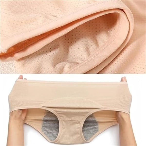 3-pakning lekkasjesikre dameundertøy - lekkasjesikre truser for over 60 #s inkontinens B B B 3XL