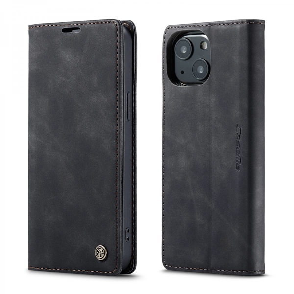 CaseMe Slim Wallet etui til iPhone 13 Sort