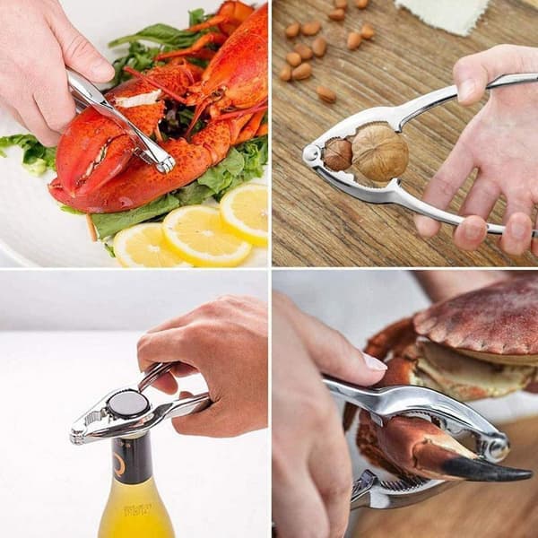 Krabbeædeværktøj i rustfrit stål, multifunktionelt design, 3 dele