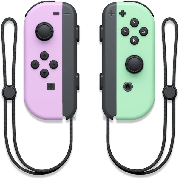 Nintendo switchJOYCON är kompatibel med original fitness Bluetooth kontrollerar NS-spel vänster och högre små handtag Ljuslila + ljusgrön Light purple + light green