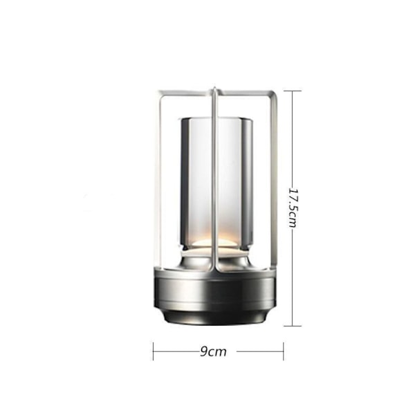 Bordslampa Metall Skrivbordslampor SILVER silver