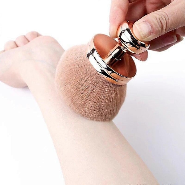 Erittäin Suuri Vartalomeikkisivellin Jalkameikki Bronzer-sivellin Poskipunasivellin Puuterisivellin Meikkivoide-sivellin Meikkityökalu-WELLNGS rose gold