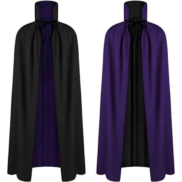 Kappe, lang kappe voksen vampyr ansigt unisex, voksen halloween kappe middelalderlig heks alv død, kappe kostume halloween damer mand til karneval fest Flerfärgad 150