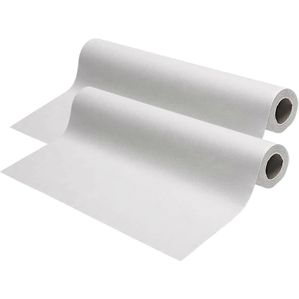 Undersøkelsesbenkpapir - 45,7 cm x 38 m Engangs Standard Hvit Krepp - Papirruller for
